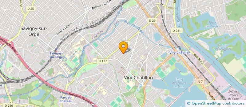 localisation de l'entreprise MARYAN à VIRY-CHATILLON