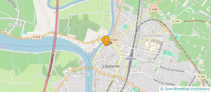 localisation de l'entreprise MARYBAT à LIBOURNE