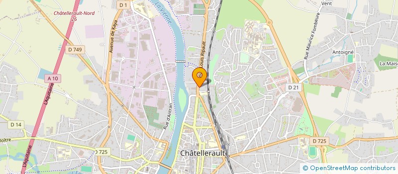 localisation de l'entreprise MARYBEN'ARTSTUDIOS à CHATELLERAULT
