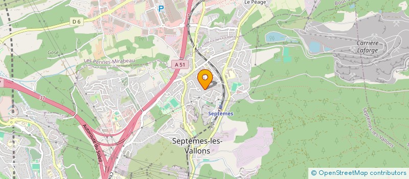 localisation de l'entreprise MARYBILLOU à SEPTEMES-LES-VALLONS