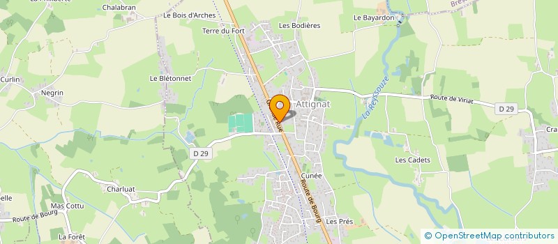 localisation de l'entreprise MARYBO  ATTIGNAT