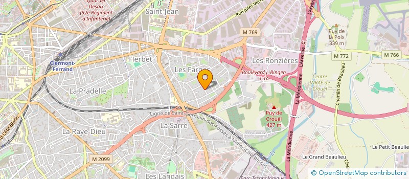 localisation de l'entreprise MARYDOM  CLERMONT-FERRAND