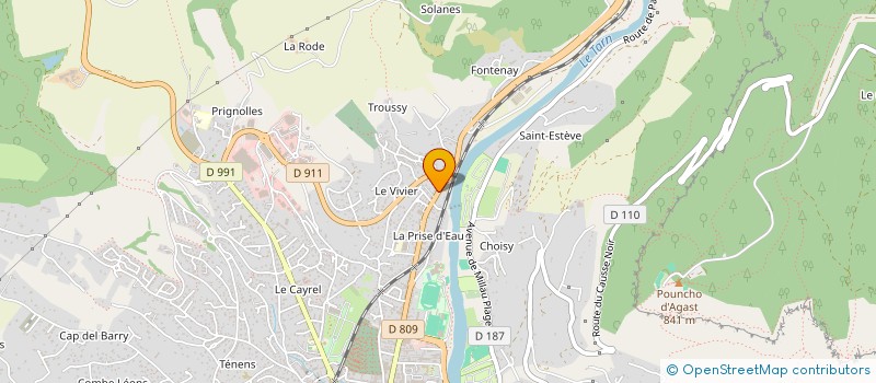 localisation de l'entreprise MARYFAIR  MILLAU