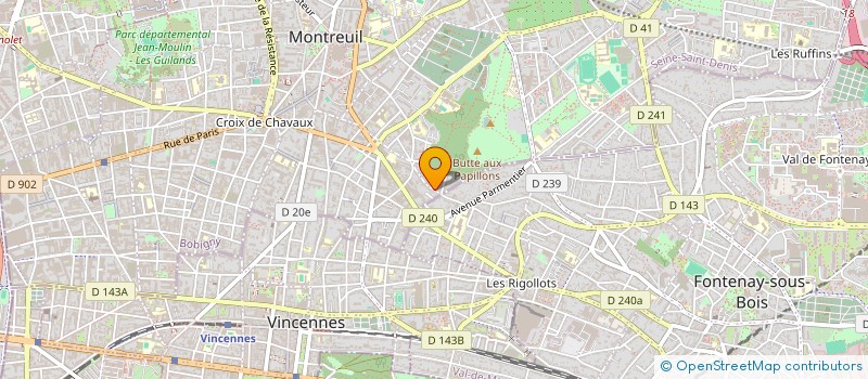localisation de l'entreprise MARYFEVER à MONTREUIL
