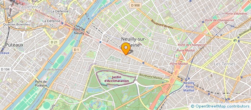 localisation de l'entreprise MARYK INVEST à NEUILLY-SUR-SEINE