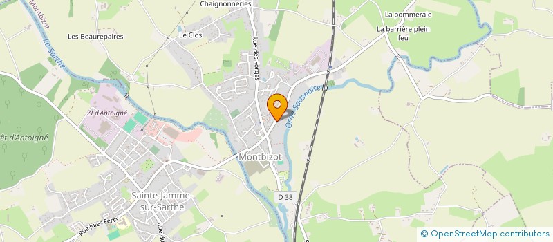 localisation de l'entreprise MARYLENE  MONTBIZOT