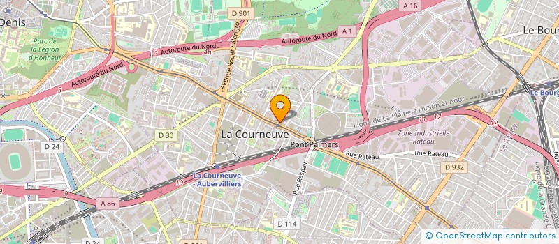 localisation de l'entreprise MARYLIA à LA COURNEUVE