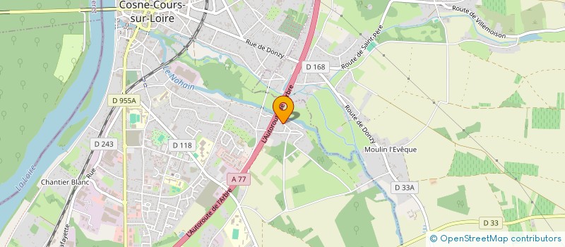 localisation de l'entreprise MARYLOU à COSNE-COURS-SUR-LOIRE