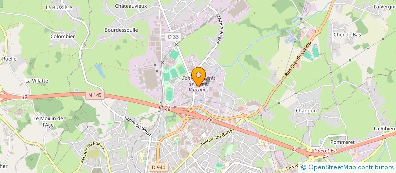 localisation de l'entreprise MARYNAP à GUERET