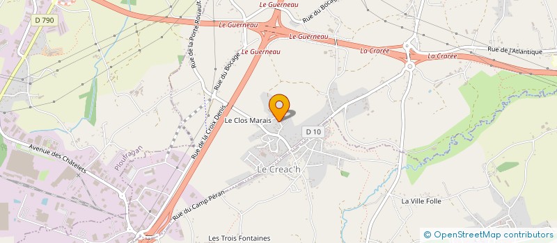 localisation de l'entreprise MARYO  TREGUEUX