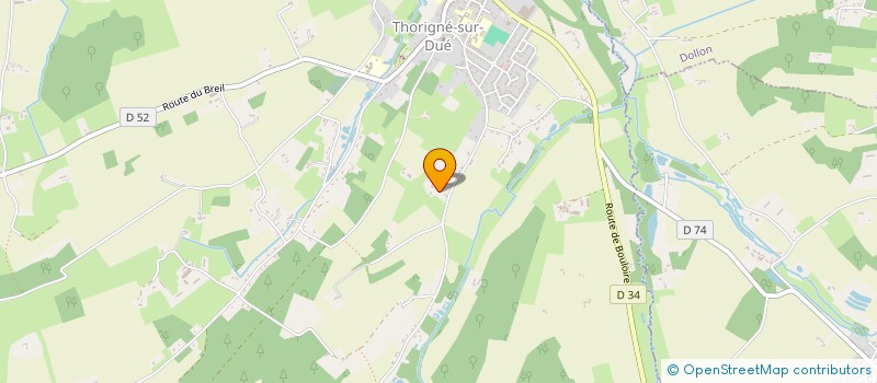 localisation de l'entreprise MARYSE BASTIE  THORIGNE SUR DUE