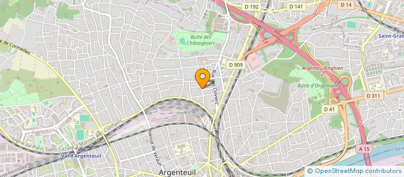 localisation de l'entreprise MARYSE P A O SERVICE à ARGENTEUIL