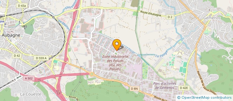 localisation de l'entreprise MARYVALE  AUBAGNE