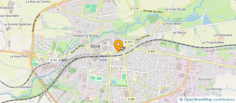 localisation de l'entreprise MARYVE  VITRE
