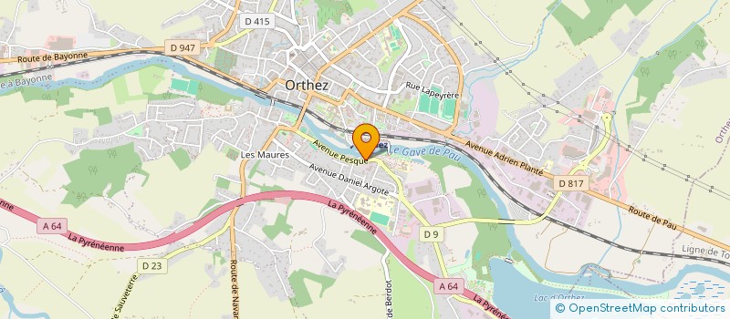 localisation de l'entreprise MARYVE  ORTHEZ