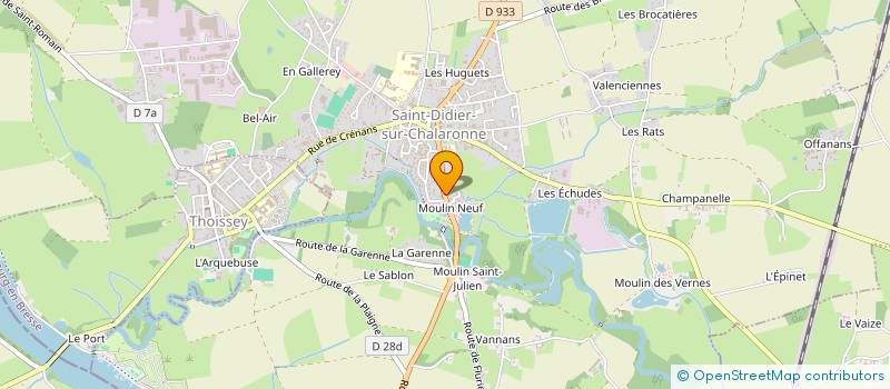 localisation de l'entreprise MARYZO FACADE  SAINT-DIDIER-SUR-CHALARONNE