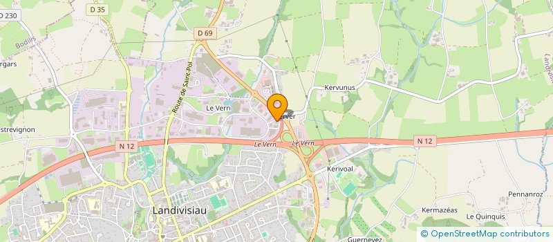 localisation de l'entreprise MARZEE COMMUNICATION à LANDIVISIAU