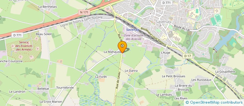 localisation de l'entreprise MARZELLE à SAVENAY