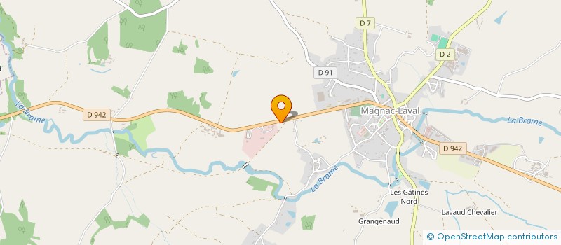 localisation de l'entreprise MARZET ET FILS à MAGNAC-LAVAL