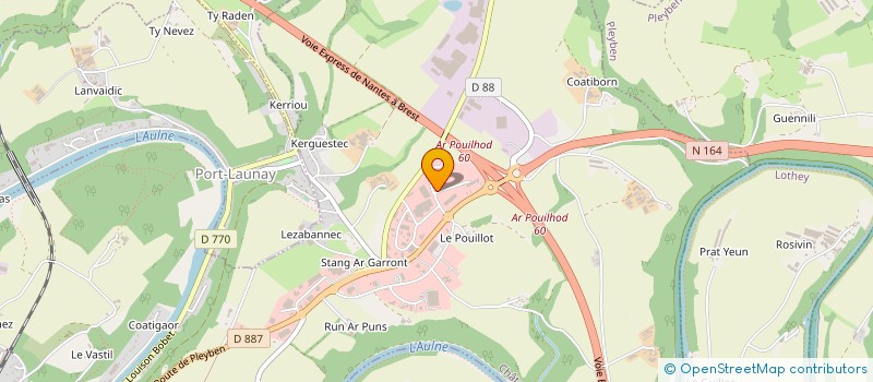 localisation de l'entreprise MARZIN à CHATEAULIN