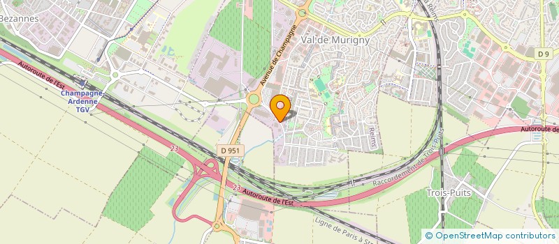 localisation de l'entreprise MARZIN HABITAT à REIMS