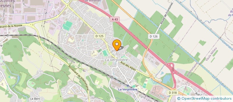 localisation de l'entreprise MARZO à LA VERPILLIERE