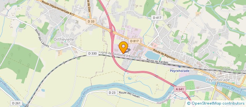 localisation de l'entreprise MAS  PEYREHORADE