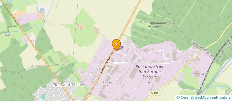 localisation de l'entreprise MAS à TOUL