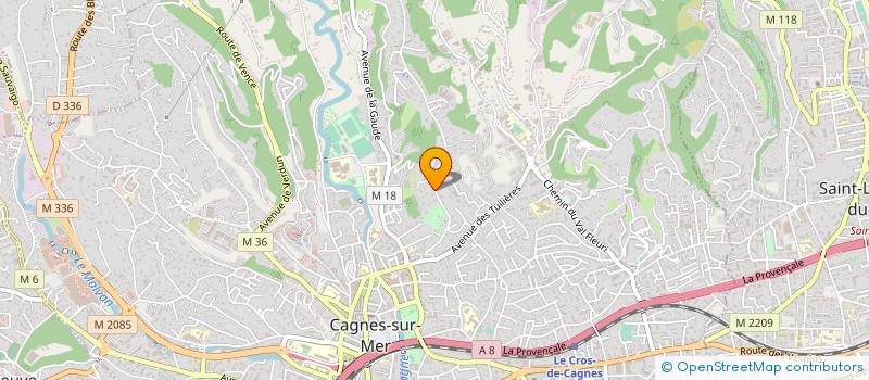 localisation de l'entreprise MAS à CAGNES-SUR-MER