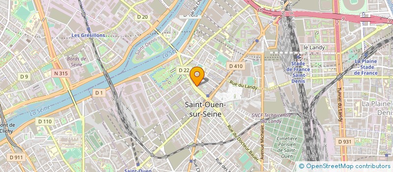 localisation de l'entreprise MAS à SAINT-OUEN-SUR-SEINE