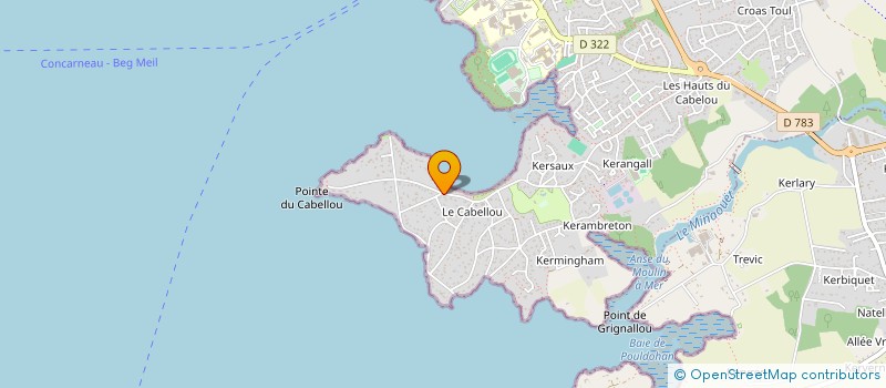 localisation de l'entreprise MAS  CONCARNEAU