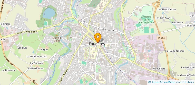 localisation de l'entreprise MAS  FOUGERES