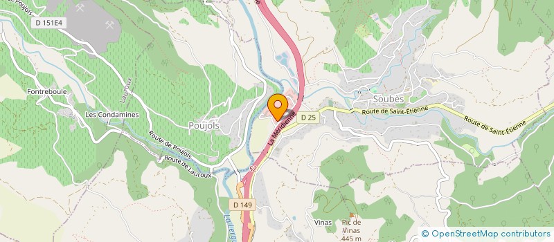 localisation de l'entreprise MAS  SOUBES