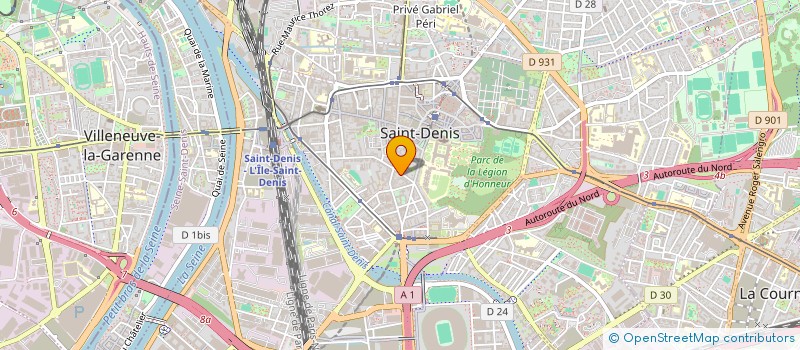 localisation de l'entreprise MAS à SAINT-DENIS