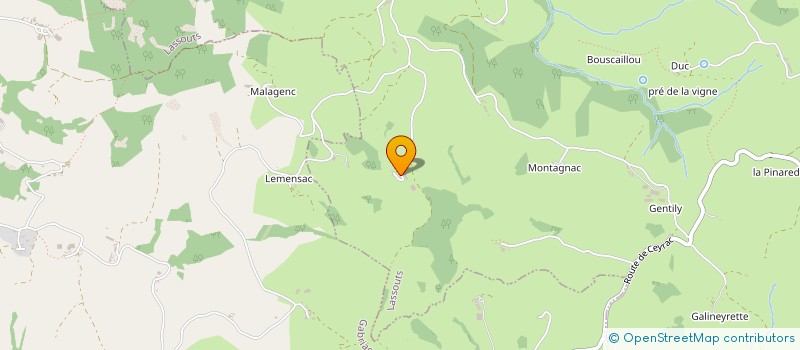 localisation de l'entreprise MAS ALAIN ET FRANCOISE  LASSOUTS