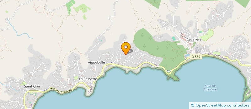 localisation de l'entreprise MAS AQUAMARIS à LE LAVANDOU