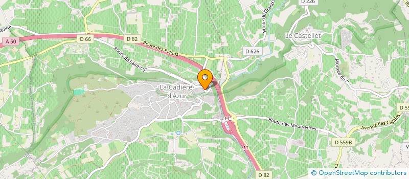 localisation de l'entreprise MAS ARTHUR MARGUERITE à LA CADIERE-D'AZUR