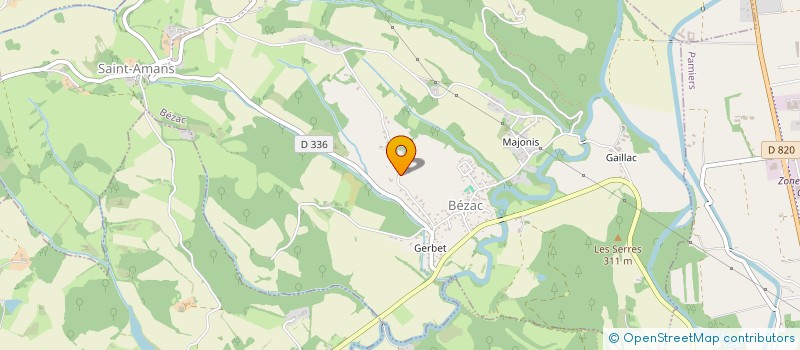 localisation de l'entreprise MAS BASTIDE à BEZAC