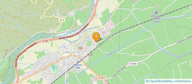 localisation de l'entreprise MAS BIO à ILLE-SUR-TET