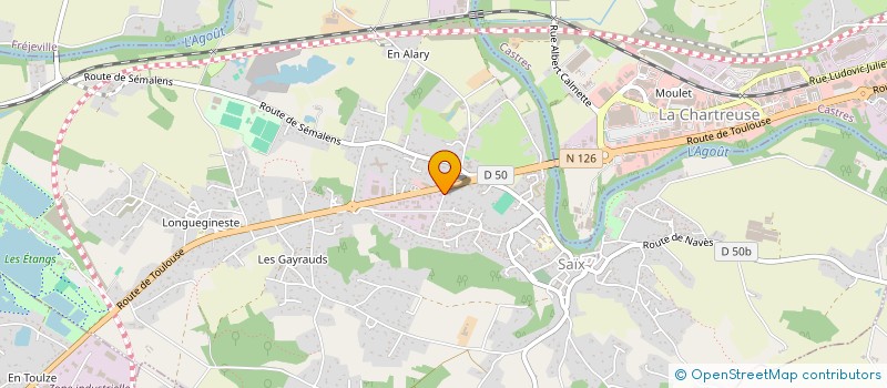 localisation de l'entreprise MAS BOULANGERIE  SAIX