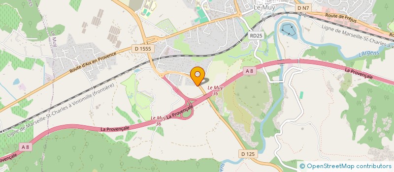 localisation de l'entreprise MAS BPB  LE MUY