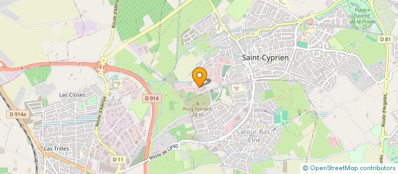 localisation de l'entreprise MAS CAMELIA  SAINT-CYPRIEN