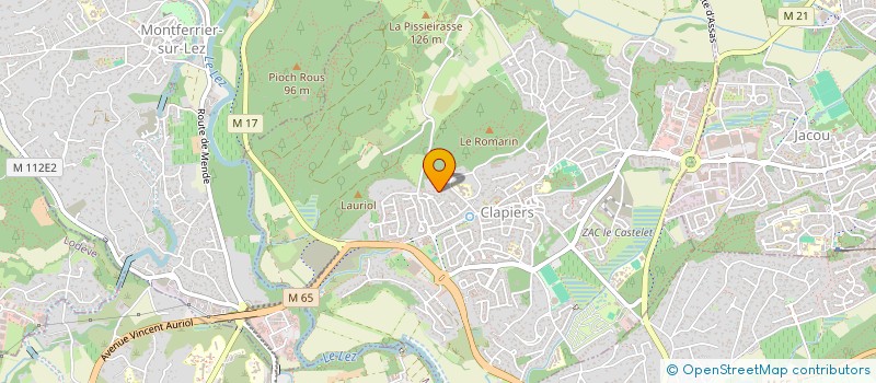 localisation de l'entreprise MAS CANTEROUX à CLAPIERS
