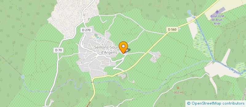 localisation de l'entreprise MAS CASCADE  SEILLONS SOURCE D'ARGENS