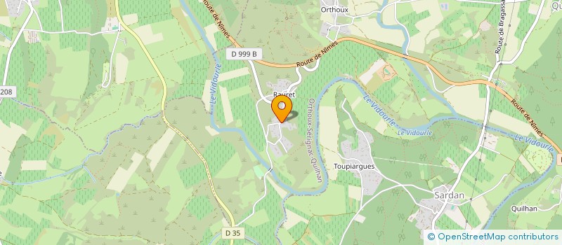 localisation de l'entreprise MAS CAVALIER - CAZALIS THIBAULT  ORTHOUX-SERIGNAC-QUILHAN