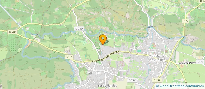 localisation de l'entreprise MAS CICADA B&B  PARADOU
