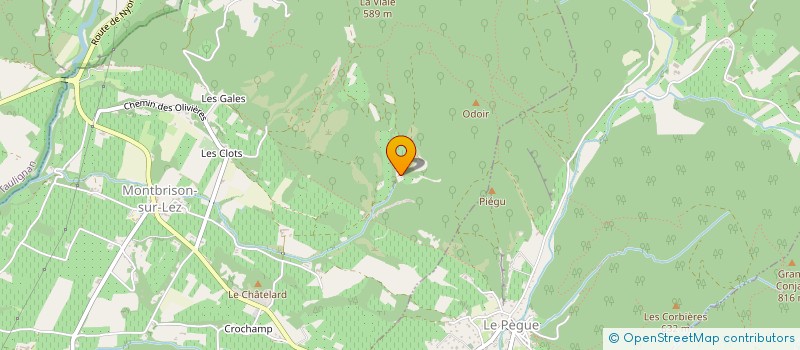 localisation de l'entreprise MAS COLLINE  MONTBRISON-SUR-LEZ