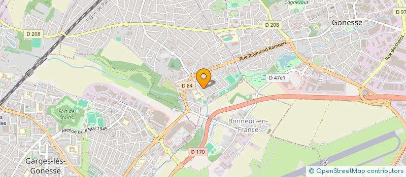 localisation de l'entreprise MAS COM à ARNOUVILLE