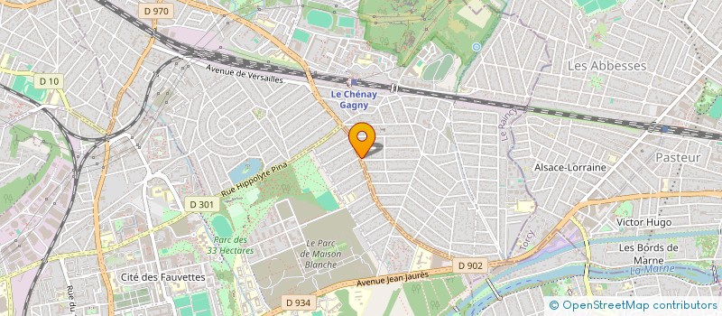 localisation de l'entreprise MAS CONSTRUCTION  GAGNY