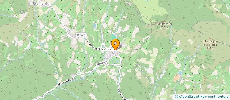 localisation de l'entreprise MAS D'HANRIA  BEAUVOISIN